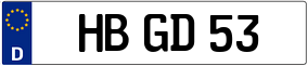 Trailer License Plate